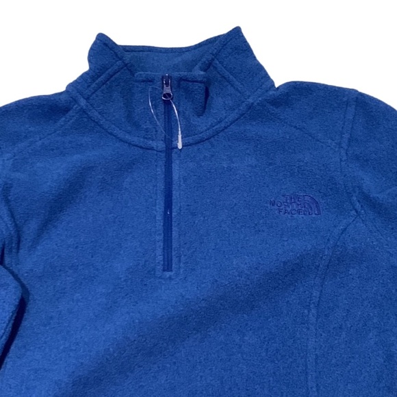 NWOT North-face Blue Quarter Zip - Picture 2 of 4